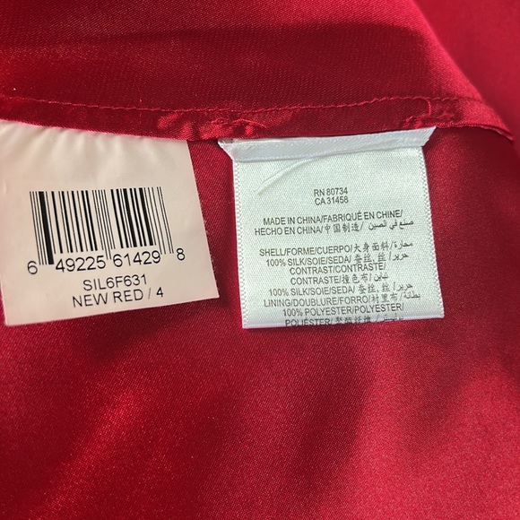 Incredible BCBG Red Silk Dress - Picture 5 of 6